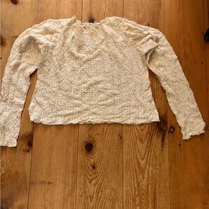 NATURAL LIFE Cream lace Blouse